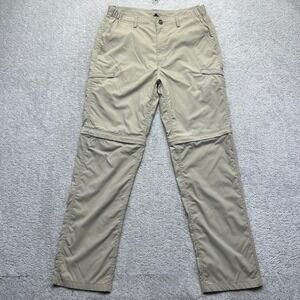 Free Soldier Pants Mens Size 32 Tan Khaki Convertible Cargo Hiking Zip Off